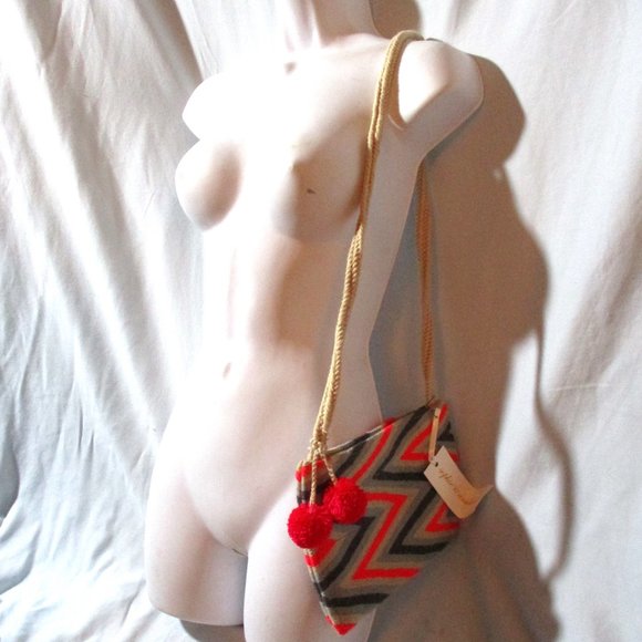 NEW NWT SOPHIE ANDERSON Kilim Serape Blanket Ethnic Tapestry Bag Clutch Purse - Picture 5 of 8